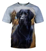 Camiseta Con Estampado 3d De Labrador Retriever