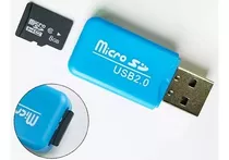  2 Adaptadores Mini Lector Para Memoria Micro Sd A Usb