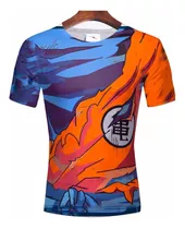 Remera Slim Fit Traje Dragon Ball Z Goku Ranwey Pr166