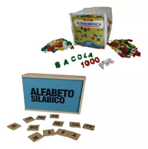 Kit Brinquedos Educativos - Sacola Alfanumérica Alfabeto Sil