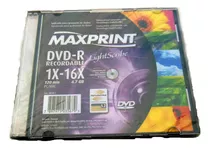 Dvd-r Gravável Maxprint 4.7 Gb - 120 Min - 16x - Unidade
