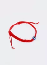 Pulsera Roja Ojo Turco De Hilo Protectora 