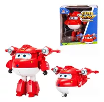 Super Wings Avión Transformable Juguete Supercharged Jett