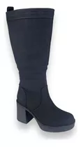 Elegantes Botas Bucaneras De Dama Reno Gamuza Extra Cómodas