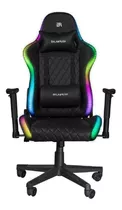 Silla De Escritorio Balam Rush Lighting Rush Gamer Ergonómica  Negra