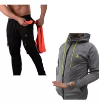 Combo Deportivo Verano!! Campera Capucha G+pantalon Cargo