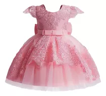 Vestido De Encaje Para Bautizo Para Bebé Niña, Tutú, Fiesta,