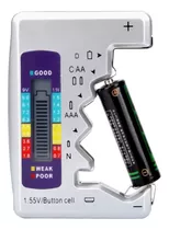 Testador De Carga De Pilhas E Baterias A A, A A A, 9v, Botão