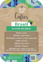 Cafe 100% Santos Bourbon Brasil 1/4kg Grano O Molido Cafier