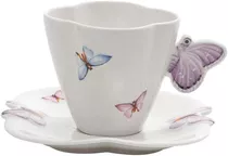 Conjunto De 6 Xícaras Para Chá De Porcelana Branco