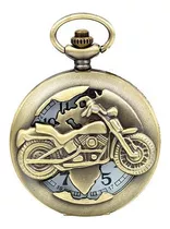 Reloj Bolsillo Vintage Moto Harley Tureloj