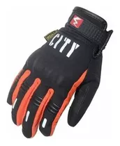 Guantes Moto Frio Madbike City Touch Con Proteccion Naranj M