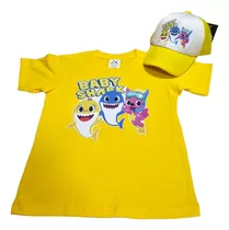 Kit Personalizado Baby Shark Playera Y Gorra