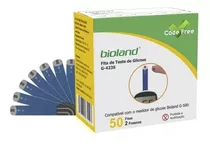 Fita Para Teste De Glicose Code Free G-423s Bioland C/50 Un Cor Fita Glicose