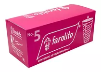 Veladora Profina Farolito Del #5 - 1 Paquete Con 10 Pz