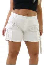 Short Cargo Jean Mujer Talles Grandes 