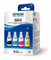 Tintas Epson 664 Pack Original Ecotank. B/c/y/m.