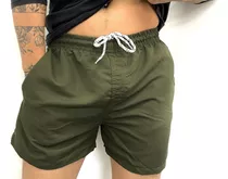 Short De Baño Malla Hombre Varios Colores Lisos Bolsillos