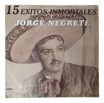 Disco Lp De Vinilo 15 Éxitos Inmortales De Jorge Negrete 