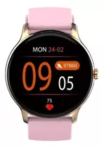 Smartwatch Reloj Foxbox Neon Rosa Bluetooth Getbox® Color Del Bisel Dorado