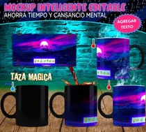 Mockup Taza Mágica Inteligente Editable Psd Actualizado 2021