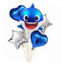 Baby Shark Paquete De 5 Globos