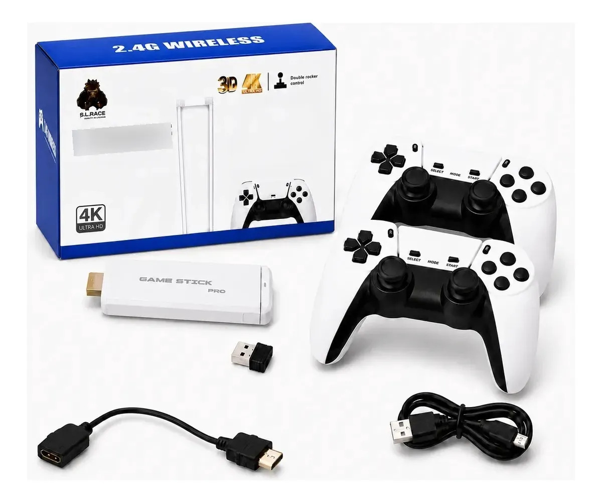 Consola De Televisión Doméstica 2.4g Hdmi Inalámbrica Hd 4k Blanco