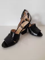 Sandalias Blaque 37, Charol Negro