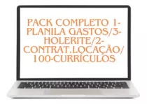 Pack Planilha Gastos/contrat.locação/100 Currículos/holerite