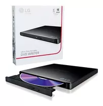 Grabador Externo Dvd/cd LG Pg65 Slim Usb - Negro Lector Cd