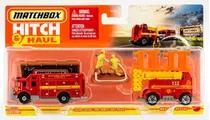 Bomberos Rescate Matchbox Hitch & Haul Vehiculos Y Figuras