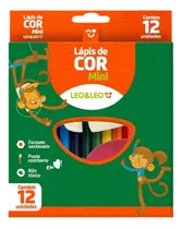 Kit 4 Caixa De Lápis Mini Redondo 12 Cores Leoeleo