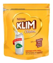 Leche De Fórmula En Polvo Nestlé Klim Clásica Sabor Natural En Bolsa De 1 De 2.4kg - 12 Meses A 3 Años