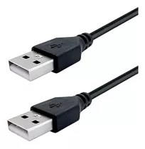 Cabo Usb Macho X Macho Nas Duas Pontas Tipo A 1 Metro Cor Preto