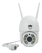 Camera De Segurança Wifi Ip 360 Visão Noturna Prova D'água Cor Branco