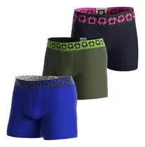 Pack X3 Boxer Calzoncillo Hombre Algodon Clasico C/ Elastico