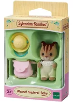 Boneca Sylvanian Families Bebê Esquilo Noz Epoch Magia 5406