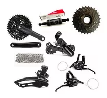 Kit Relação Marcha Bike Shimano Pedivela Aluminio 26/29 21v 