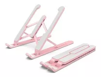 Base Suporte Ergonômico P/ Notebook,netbook, Tablet Dobravel Cor Rosa