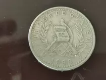 Moneda De 0.25 Ctv De Guatemala 