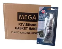 Caja De Silicon Gris Mega Grey Alta Temperatura 85g 12 Unid