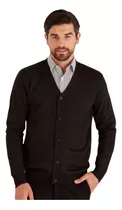 Sweater Cardigan Liso Negro 60392