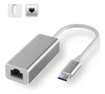 Adaptador De Red De Usb C A Rj45 Ethernet 1000mbps Entrada C