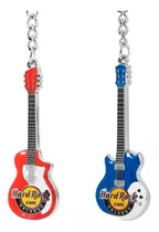 Hard Rock Cafe® Guitarra 3d Llavero Fino Esmaltado Souvenir