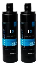 Kit 2x Shaving Gel De Barbear Menthol Shave 750ml Element