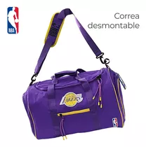 Bolso Nba Lakers Gym Deportivo Crossfit Violeta Correa