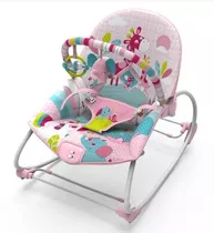 Cadeira De Descanso Vibratória Girafa Pink Mastela