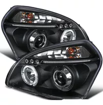 Faros Hyundai Tucson 2005 2009 Led Drl Black Bajo Pedido