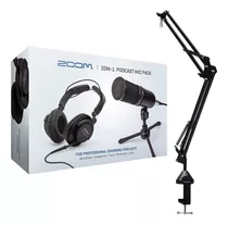 Zoom Zdm-1 Podcast Mic Pack - Micrófono Y Auriculares Pack