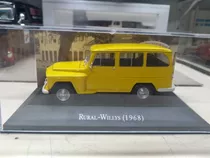 Miniatura Rural Willys 1968 1/43 Amarela Custon 